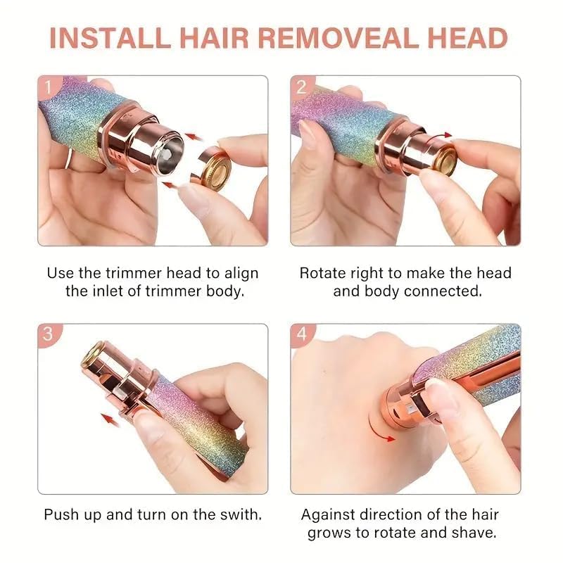 Eyebrow Trimmer & Facial Hair Remover Razor for Women - Professional Personal Hair Removal