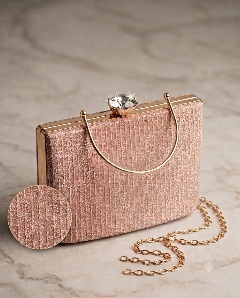 Designer Handbag  Purse - Detachable Chain Strap